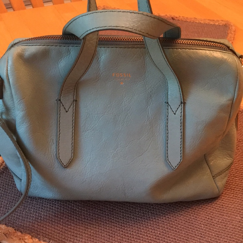 Blue Fossil Handbag